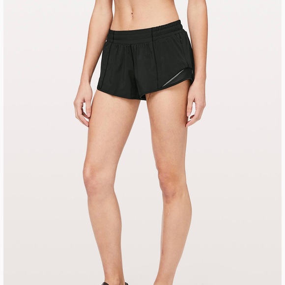 black lulu shorts